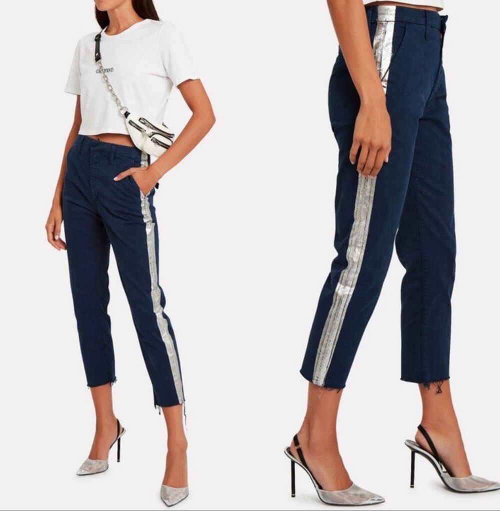 NWOT MOTHER Shaker Prep Fray Pant, S 28, $228 A57